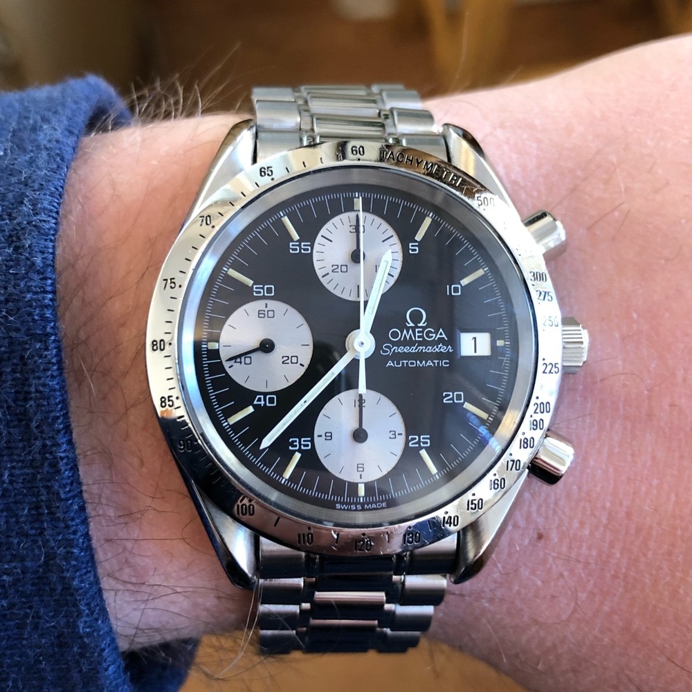 Omega Speedmaster Date Reduced Reverse Panda 39mm Automatic 3511.50